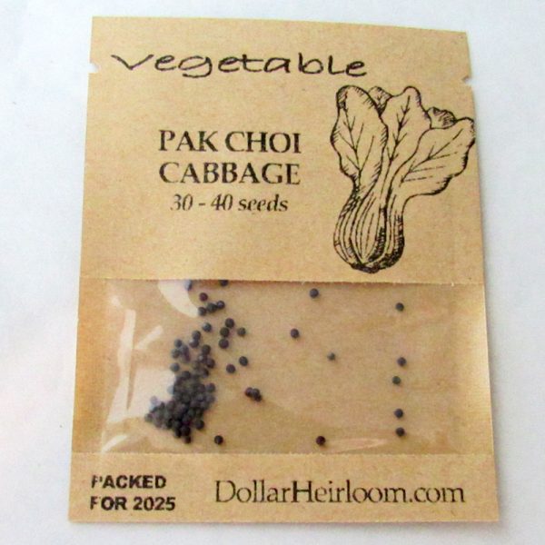 Cabbage - Pak Choi White Stem (30-40 Seeds)