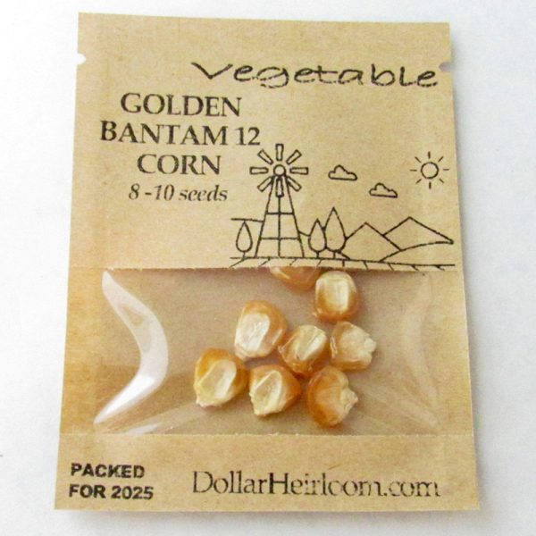 Corn Sweet - Golden Bantam 12 (8-10 Seeds)