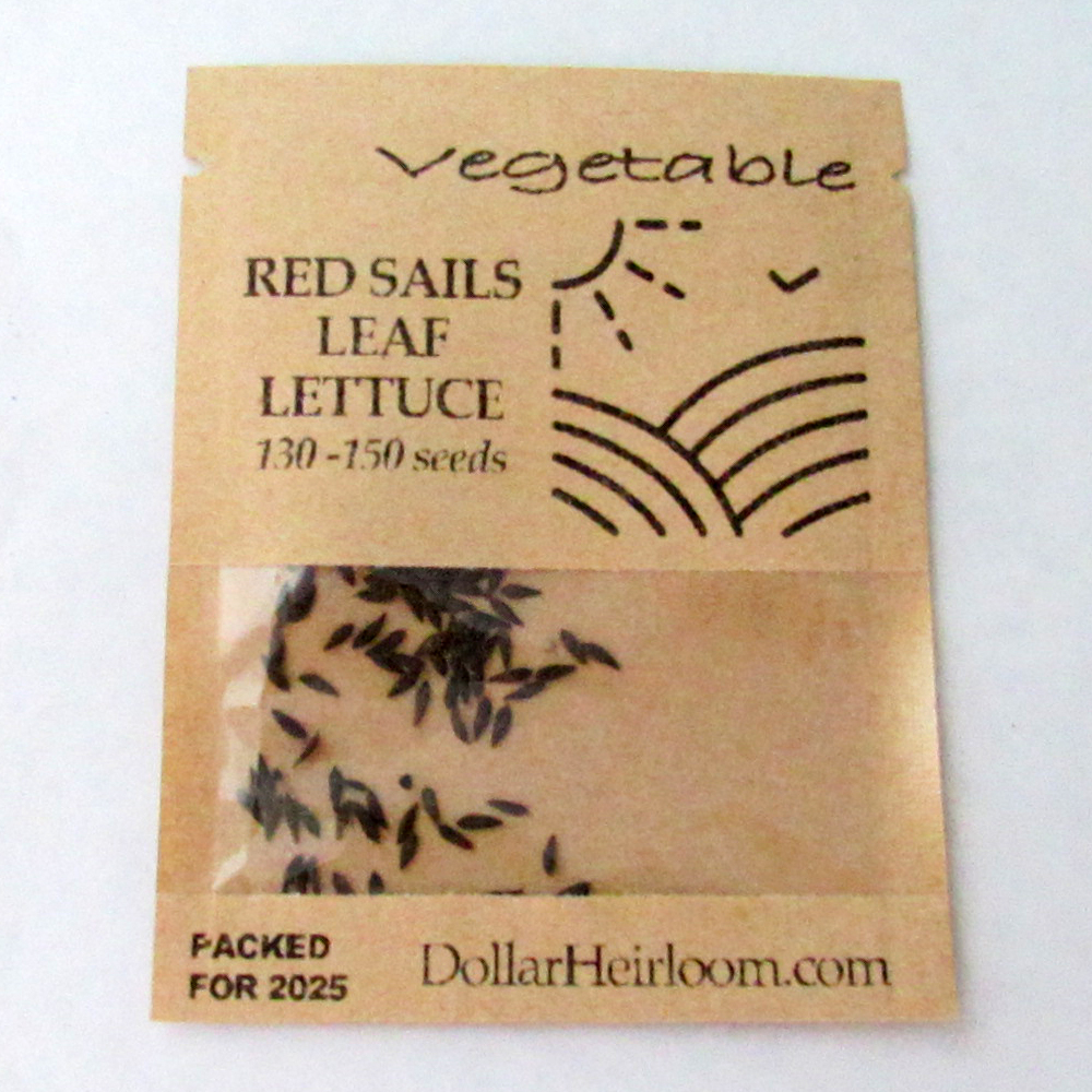 Lettuce – Leaf – Red Sails (130-150 Seeds)