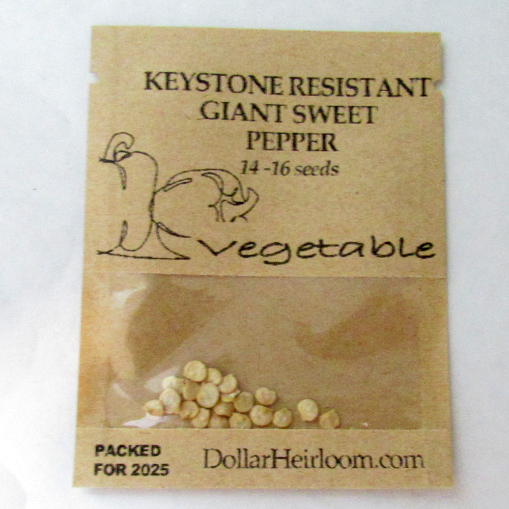 Pepper – Sweet – Keystone Resistant Giant (14-16 Seeds)