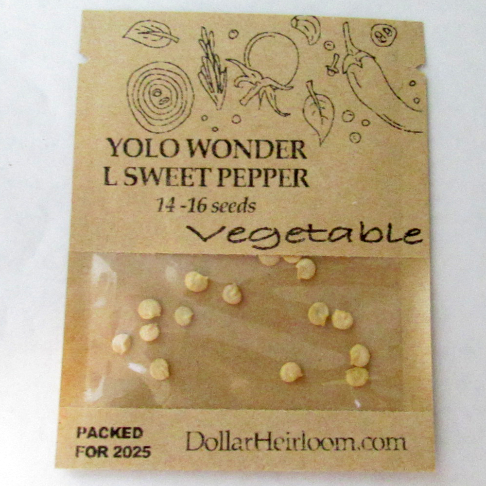 Pepper – Sweet – Yolo Wonder L (14-16 Seeds)