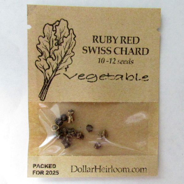 Swiss Chard - Ruby Red (10-12 Seeds)