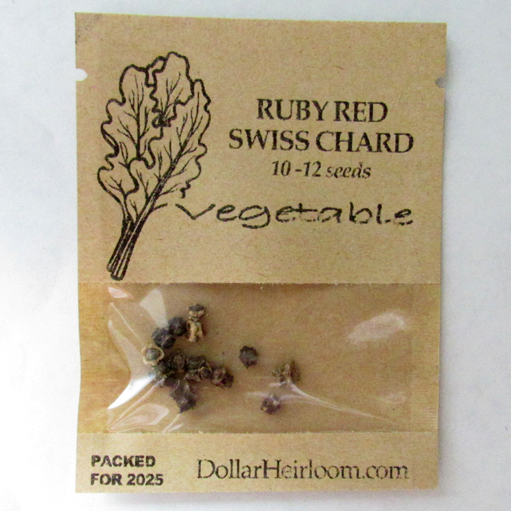 Swiss Chard – Ruby Red (10-12 Seeds)