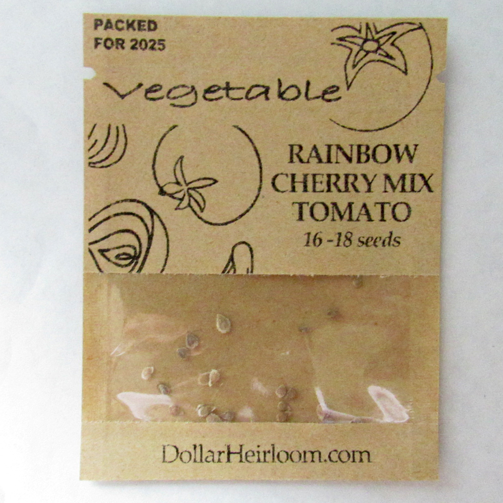 Tomato – Cherry – Rainbow Cherry Mix (16-18 Seeds)