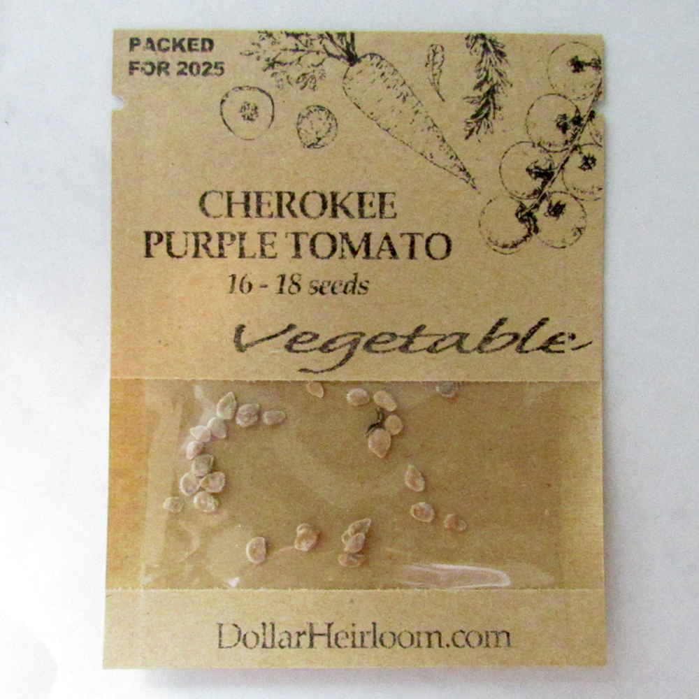 Tomato – Slicing – Cherokee Purple (16-18 Seeds)