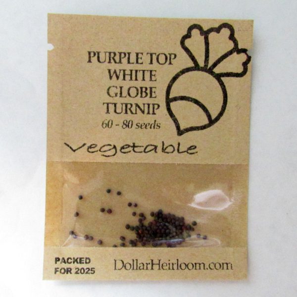 Turnip - Purple Top White Globe (60-80 Seeds)
