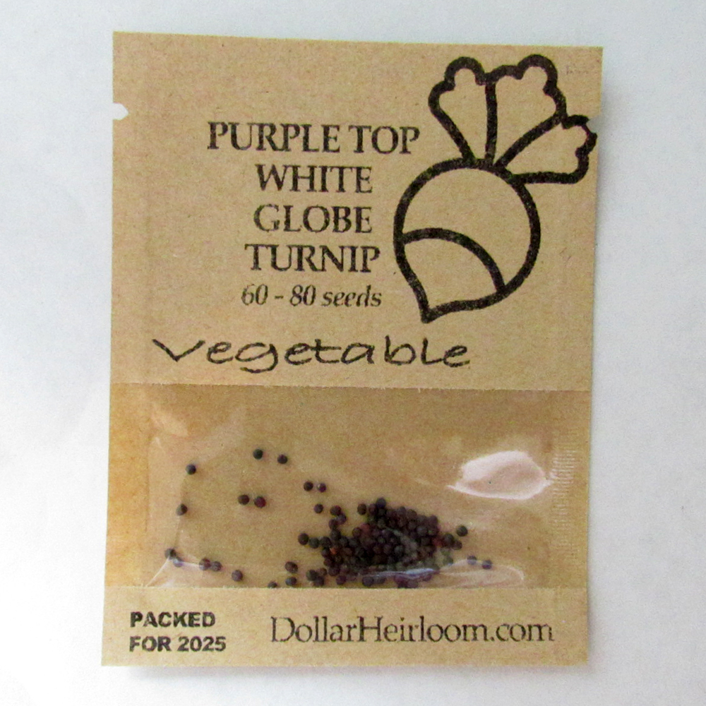 Turnip – Purple Top White Globe (60-80 Seeds)