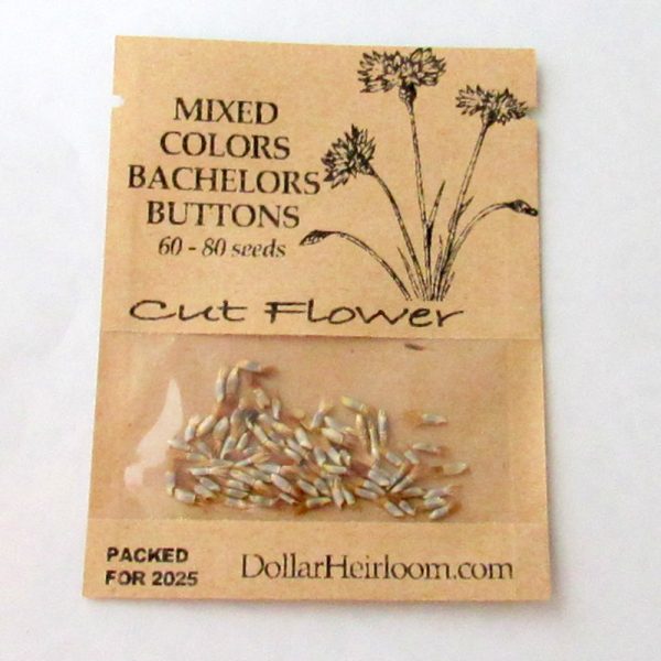 Bachelors Buttons  - Mixed Colors (60-80 Seeds)