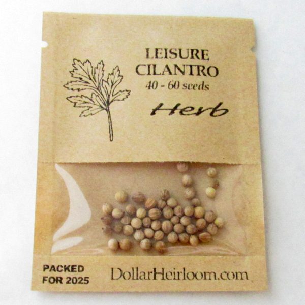 Cilantro - Leisure - (aka) Chinese Leisure Parsley (40-60 Seeds)