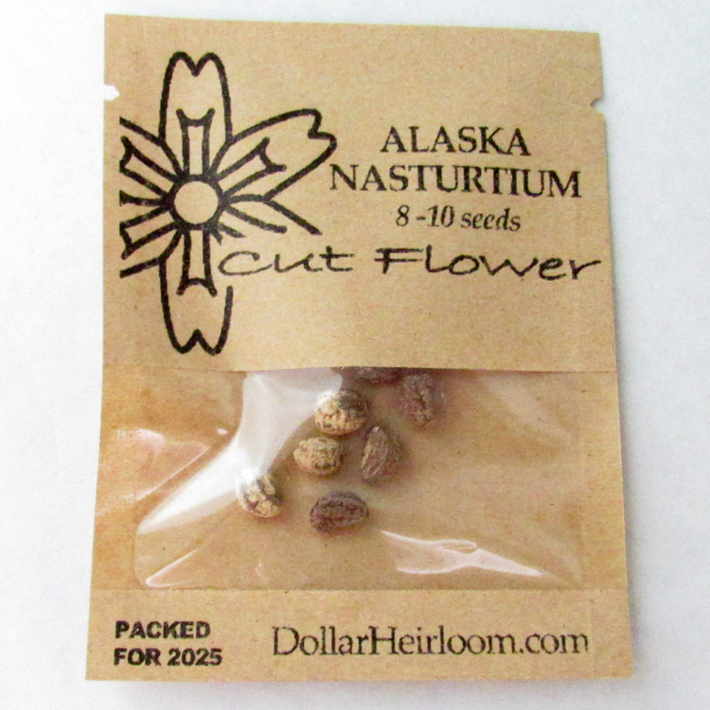 Nasturtium – Alaska (8-10 Seeds)