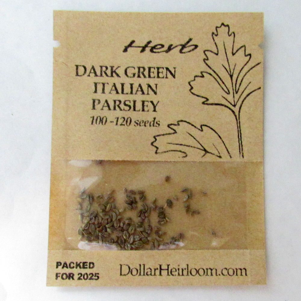 Parsley – Dark Green Italian Flat-leaf (100-120 Seeds)