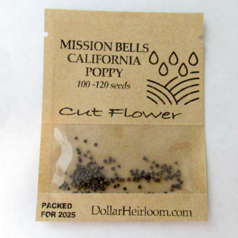 Poppy – California – Mission Bells (100-120 Seeds)