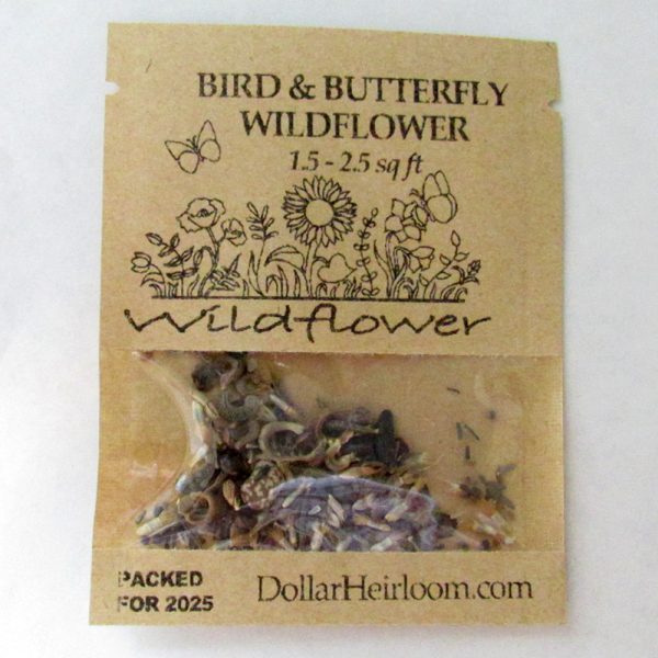 Bird & Butterfly Wildflower Seed Mix (1.5-2.5 Sq Ft)
