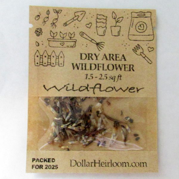 Dry Area Wildflower Seed Mix (1.5-2.5 Sq Ft)