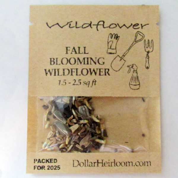 Fall Blooming Wildflower Seed Mix (1.5-2.5 Sq Ft)