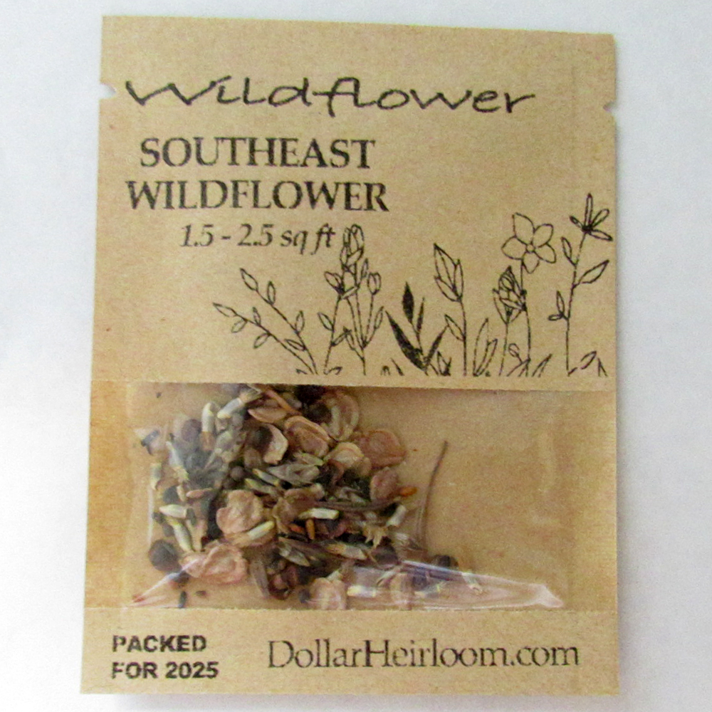Southeast Wildflower Seed Mix (1.5-2.5 Sq Ft)