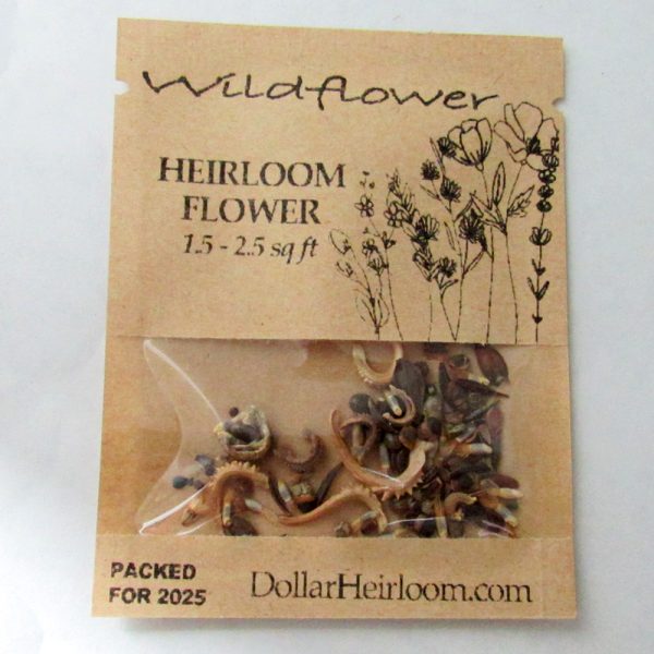 Heirloom Flower Seed Mix (1.5-2.5 Sq Ft)