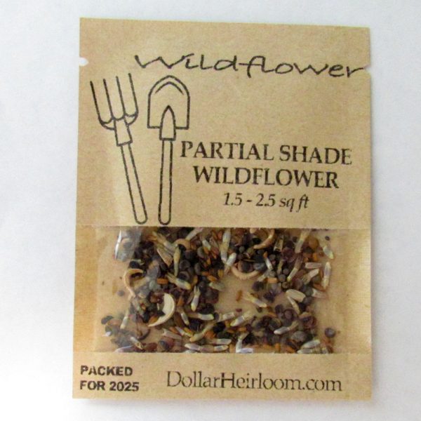 Partial Shade Wildflower Seed Mix (1.5-2.5 Sq Ft)