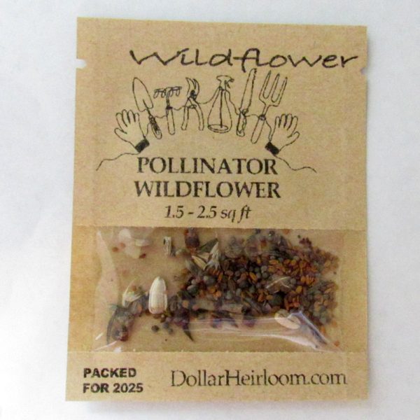 Pollinator Wildflower Seed Mix (1.5-2.5 Sq Ft)