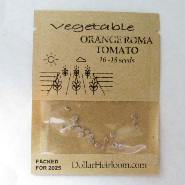 Tomato - Paste - Orange Roma (16-18 Seeds)