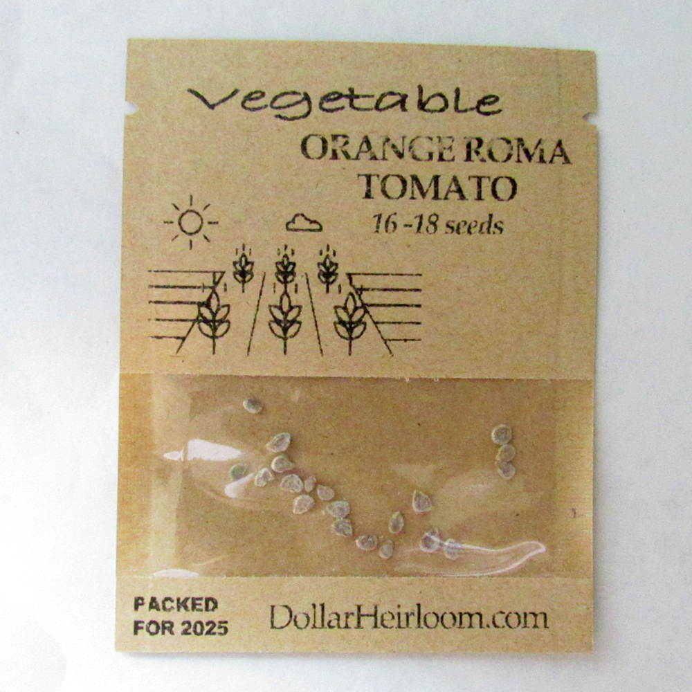 Tomato – Paste – Orange Roma (16-18 Seeds)