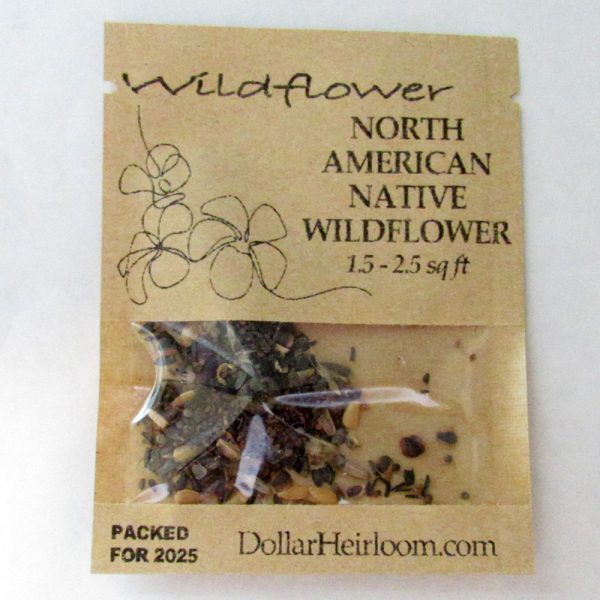 North American Native Wildflower Seed Mix (1.5-2.5 Sq Ft)